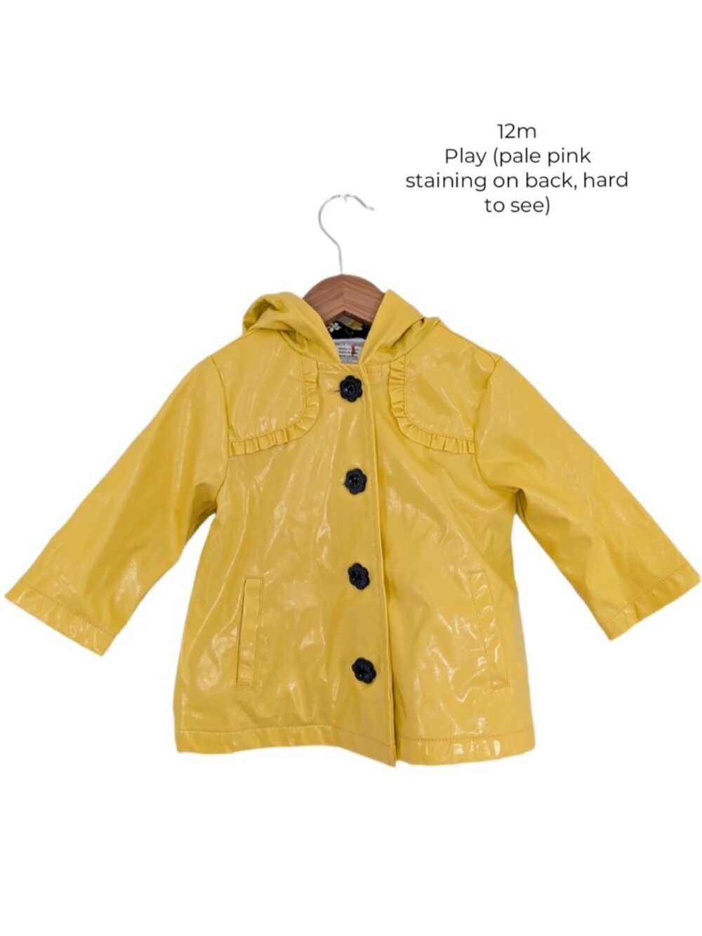 Yellow Daisy Raincoat 12m Girls Clothes